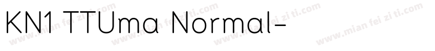 KN1 TTUma Normal字体转换